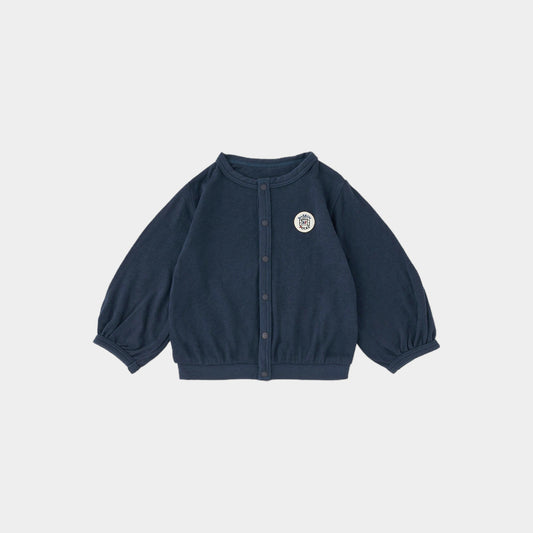 カーディガン(スマイルコットン)ネイビー 【日本アトピー協会推薦品】