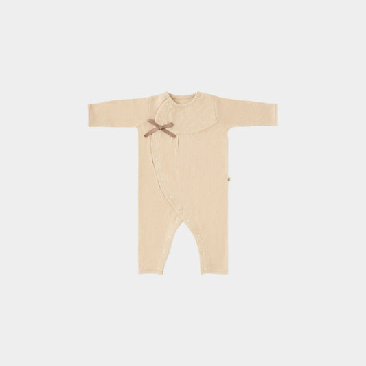 カバーオール(スマイルコットン)ベージュ 【日本アトピー協会推薦品】