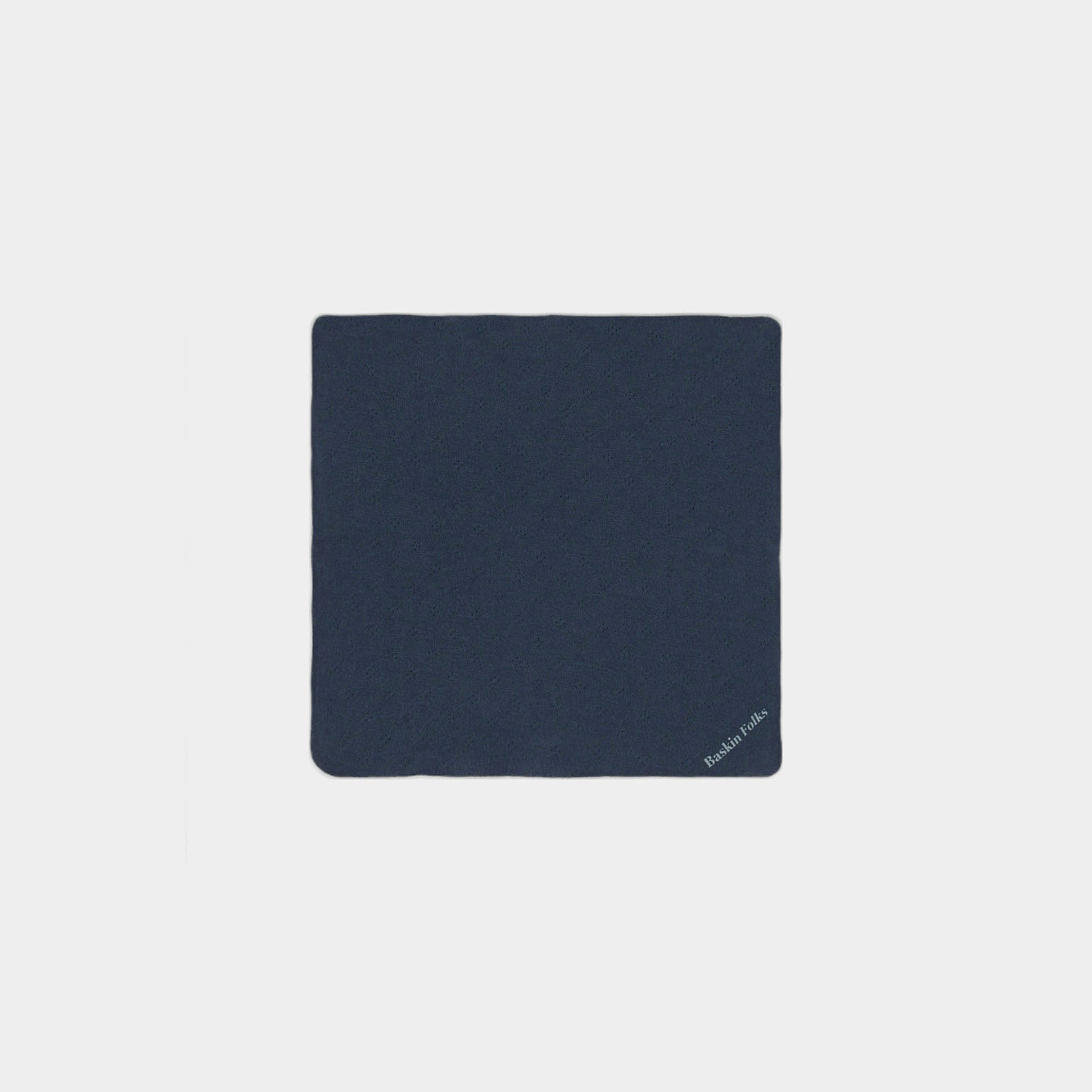 ハンカチ(スマイルコットン)ネイビー 【日本アトピー協会推薦品】|ベビーグッズ