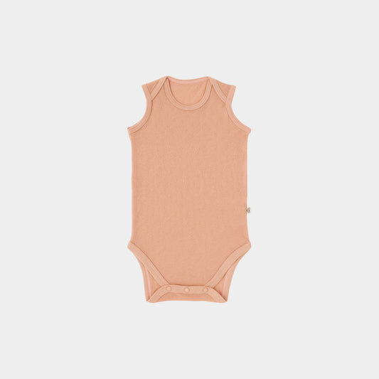 ノースリボディスーツ(スマイルコットン)ピンク 【日本アトピー協会推薦品】