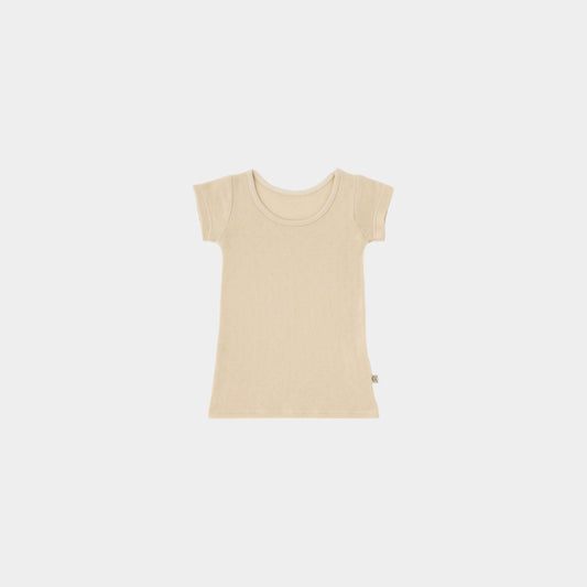 半袖インナー(スマイルコットン)ベージュ 【日本アトピー協会推薦品】