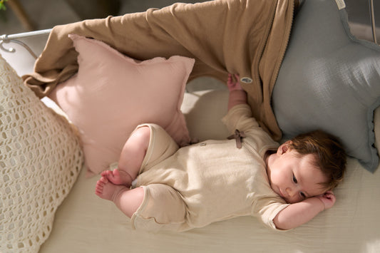 コンビ肌着(スマイルコットン)ベージュ 【日本アトピー協会推薦品】