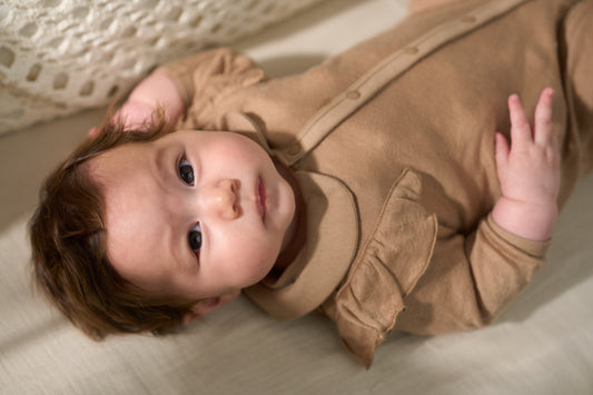 2WAYオール(スマイルコットン)ブラウン 【日本アトピー協会推薦品】