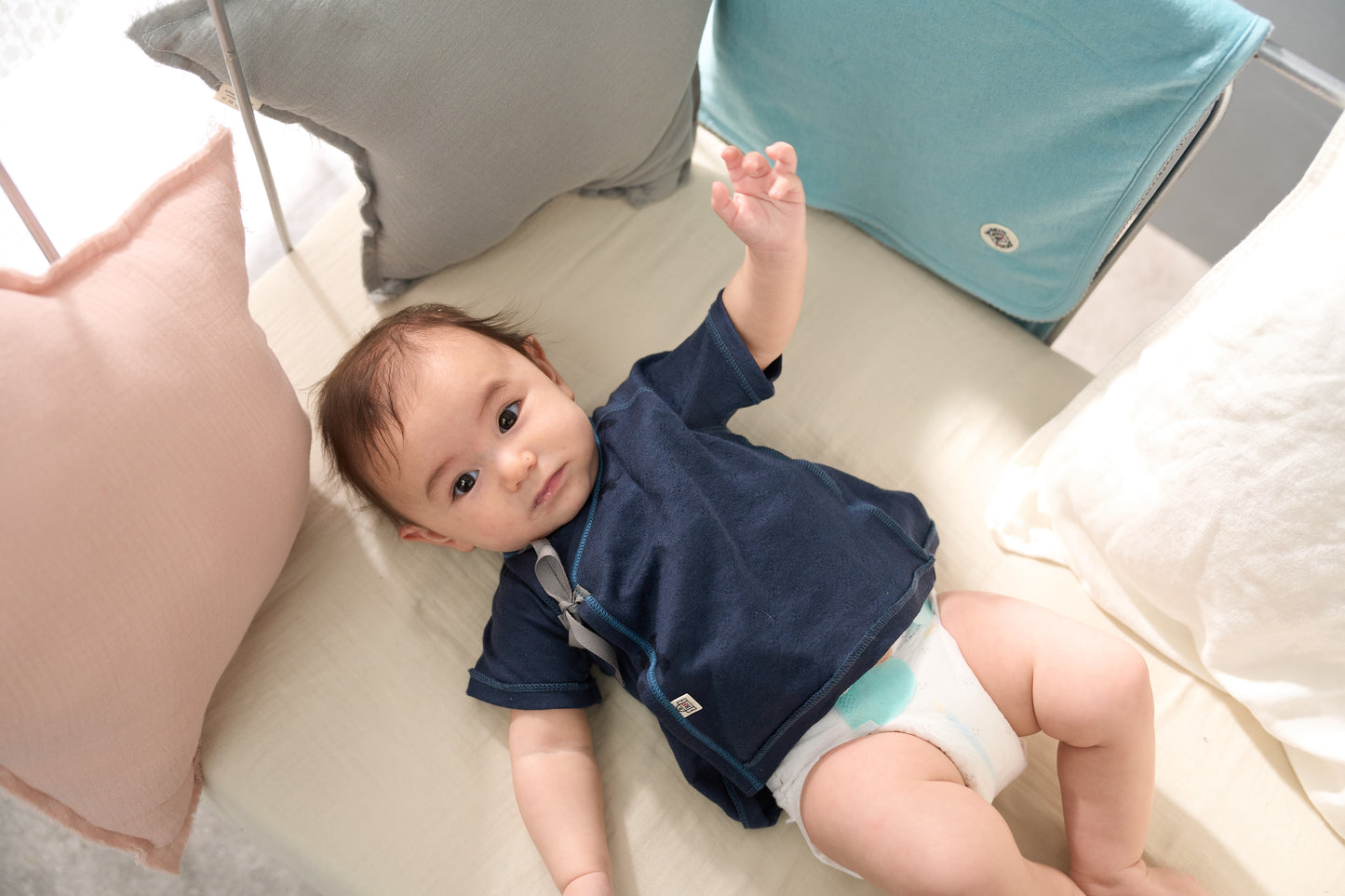 短肌着(スマイルコットン)5色 【日本アトピー協会推薦品】