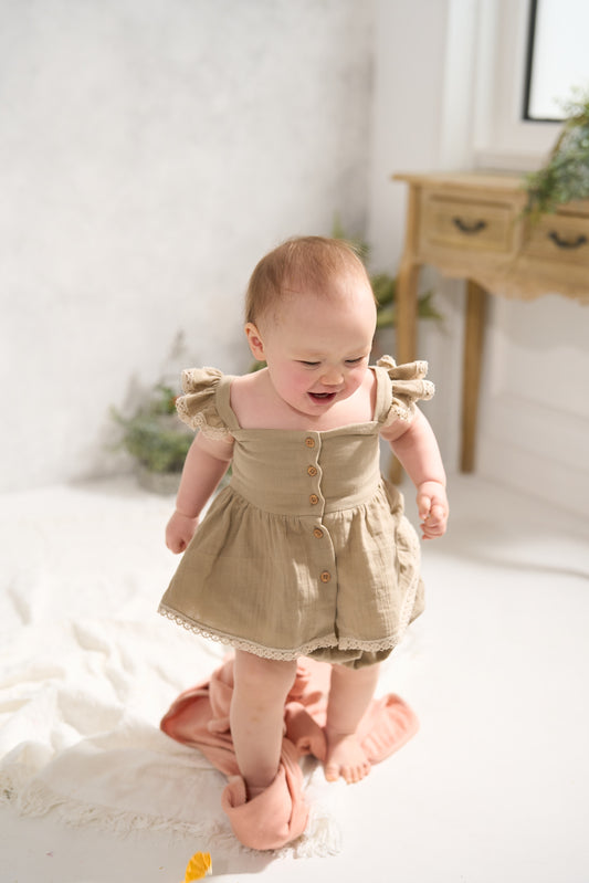 ガーゼワッシャー ブラウス(ベージュ)