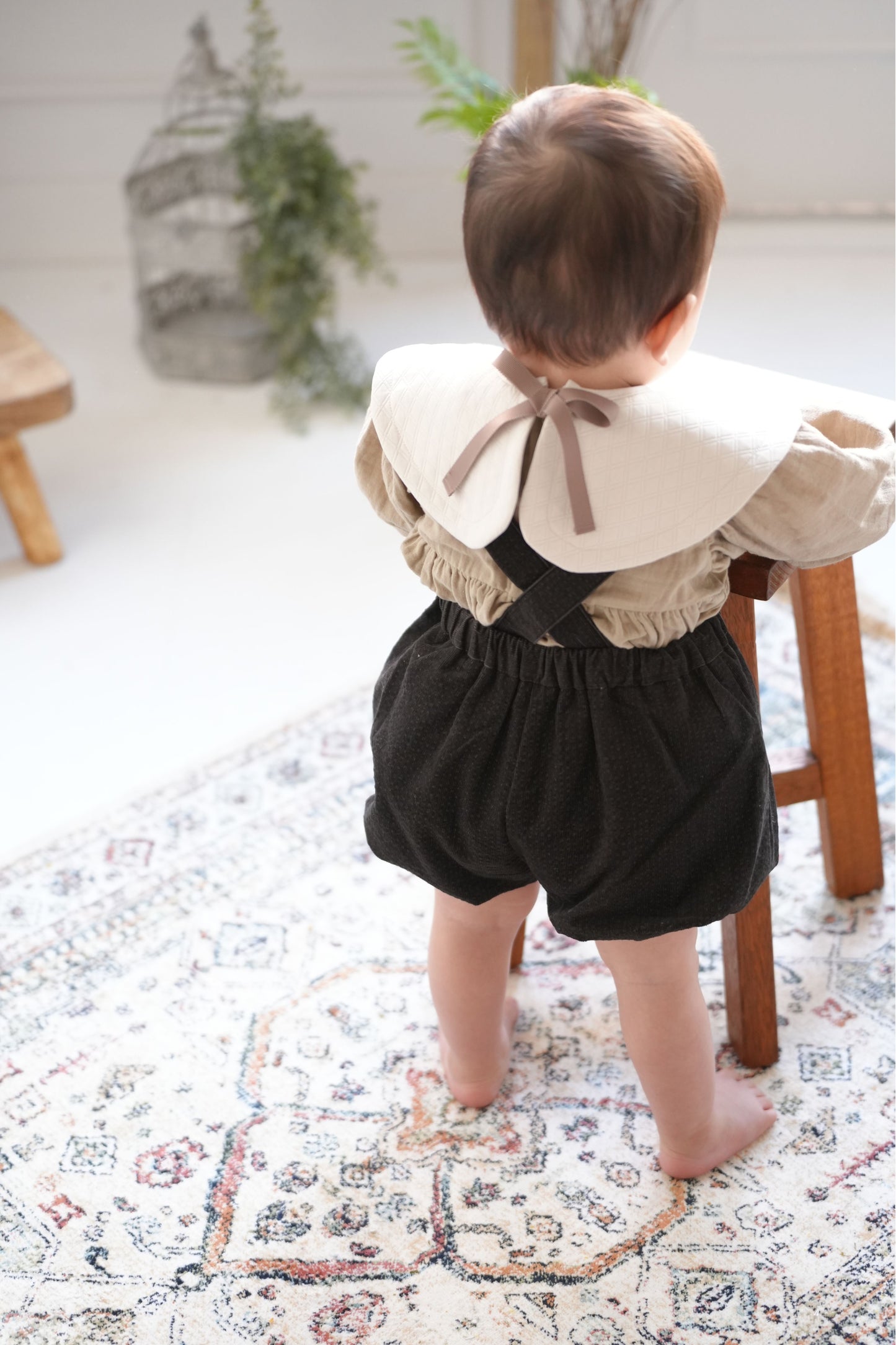 サスペンダー付かぼちゃパンツ(Cグレー)