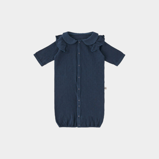 2WAYオール(スマイルコットン)ネイビー 【日本アトピー協会推薦品】