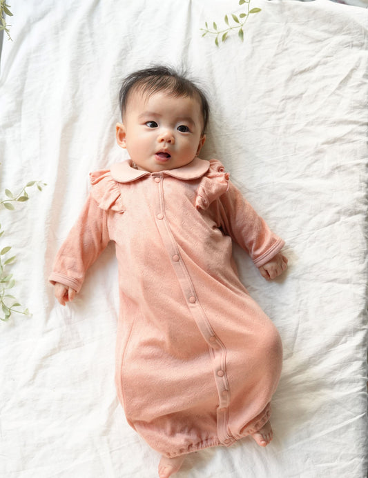 2WAYオール(スマイルコットン)ピンク 【日本アトピー協会推薦品】