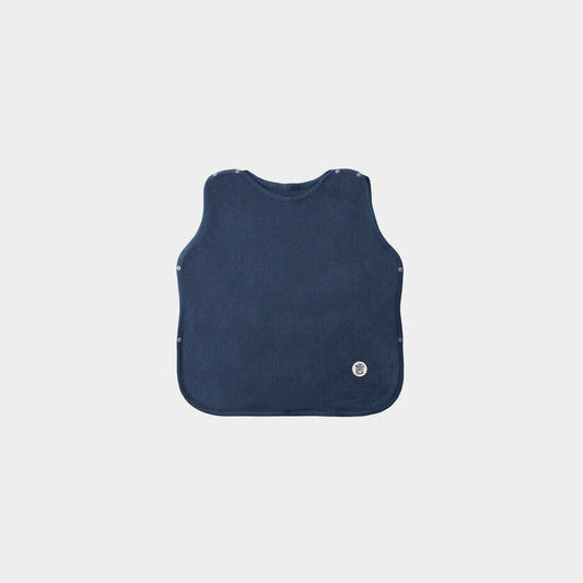 スマイルコットン スリーパー・おくるみ・にぎにぎ 3点セット(ネイビー/ブルー)