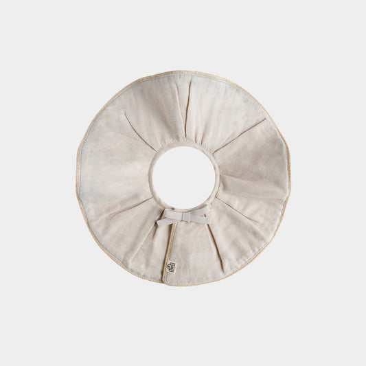 二重ガーゼ(Lグレー)&ウェーブローンプリント(グリーン) スタイ2枚セット