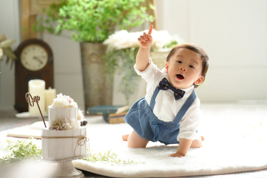 サスペンダー付かぼちゃパンツ(ブルー)