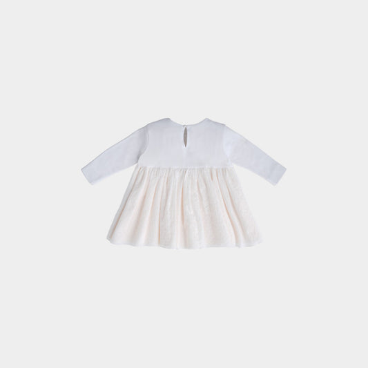 カット×レース ドッキングワンピース(シロ)