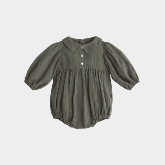 ガーゼワッシャー ボディースーツ 3色