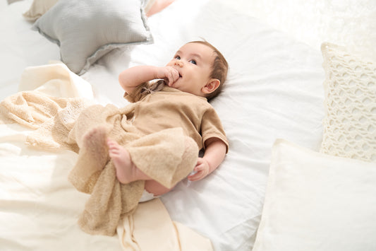 短肌着(スマイルコットン)ブラウン 【日本アトピー協会推薦品】