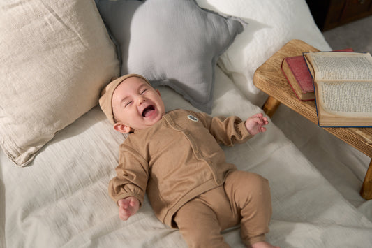 カーディガン(スマイルコットン)ブラウン 【日本アトピー協会推薦品】