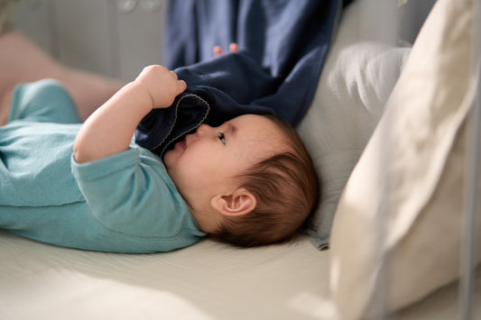 おくるみ(スマイルコットン)ネイビー 【日本アトピー協会推薦品】