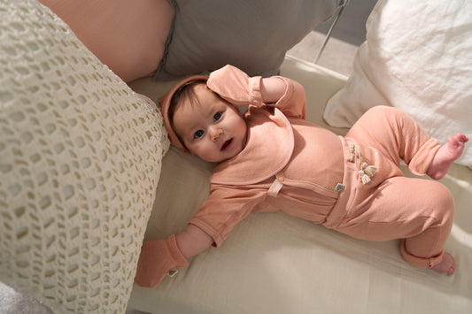 新生児 ミトン(スマイルコットン)ピンク 【日本アトピー協会推薦品】