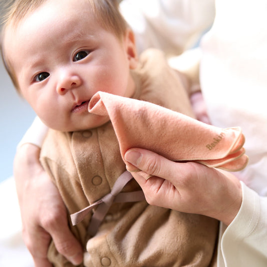 ハンカチ(スマイルコットン)ピンク 【日本アトピー協会推薦品】