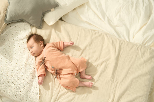 コンビ肌着(スマイルコットン)ピンク 【日本アトピー協会推薦品】