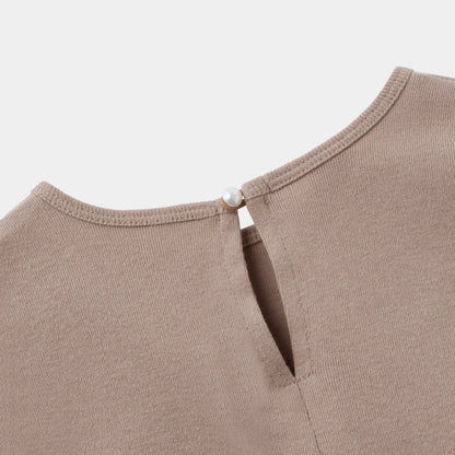 カット×グログラン　ドッキングワンピース ２色