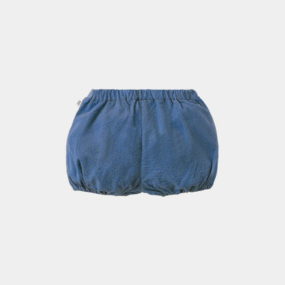 サスペンダー付かぼちゃパンツ（ブルー）