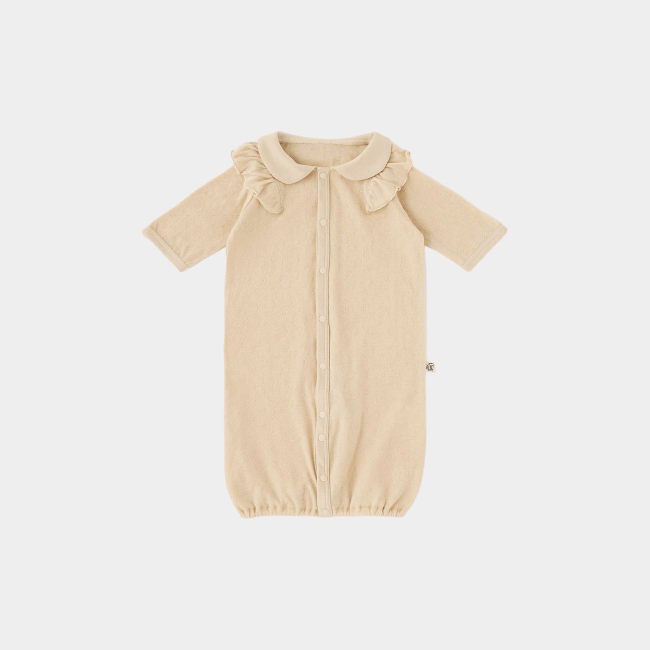 ２WAYオール（スマイルコットン）ベージュ 【日本アトピー協会推薦品】｜ベビー服