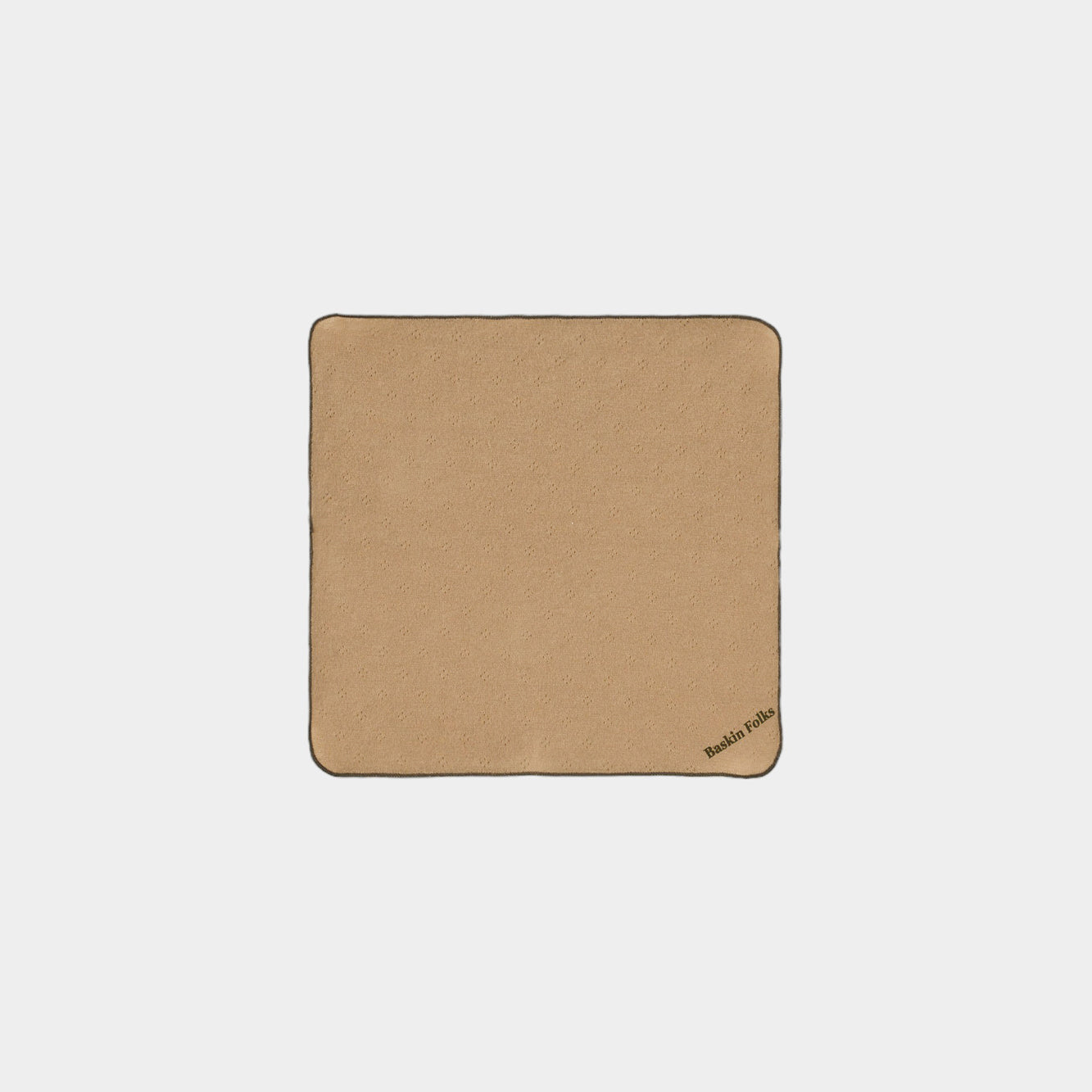 ハンカチ（スマイルコットン）ブラウン 【日本アトピー協会推薦品】｜ベビーグッズ