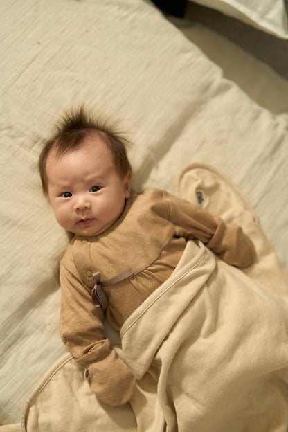 おくるみ（スマイルコットン）ベージュ 【日本アトピー協会推薦品】