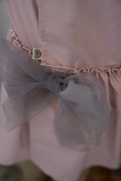 （お食事エプロン）ドレス+収納巾着袋付き　２色