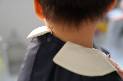 （お食事エプロン）ピンタックブラウス+収納巾着袋付き ３色