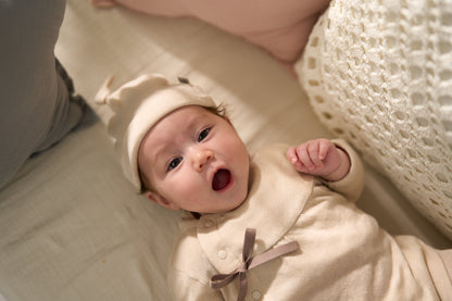 新生児　帽子（スマイルコットン）５色 【日本アトピー協会推薦品】