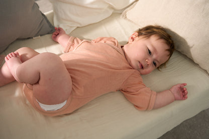 長袖ボディースーツ（スマイルコットン）５色 【日本アトピー協会推薦品】